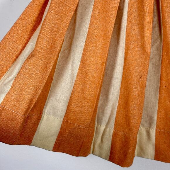 Vintage 1960s Wool Pleated Mini Skirt Century of Boston Salmon Pink Beige - Picture 14 of 16